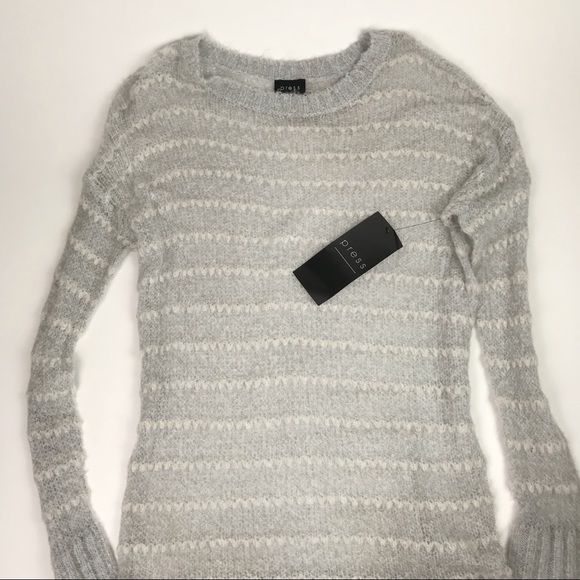 NWT Boutique Oversized Sheer Grey Sparkly Light - Picture 8 of 8